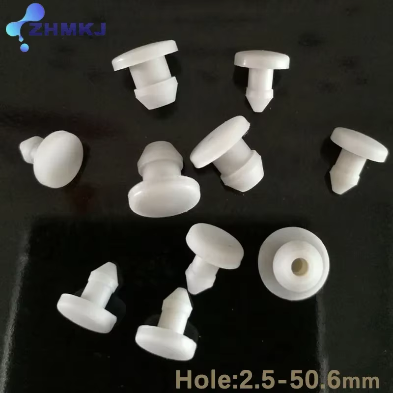 2-50mm White Silicone Rubber Caps T Type Plug Cover Snap-on Gasket Blanking End Seal Stopper