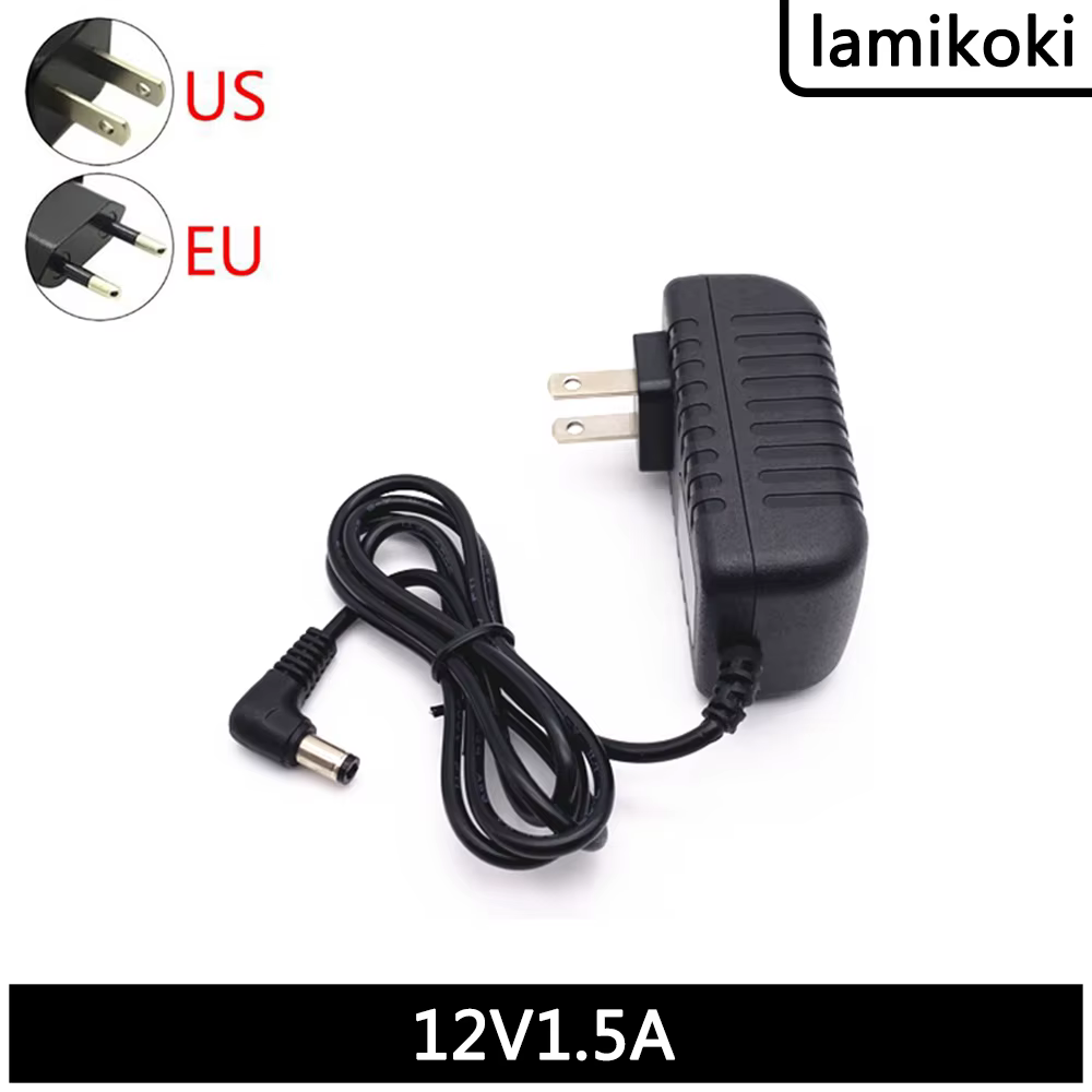12V 1.5A Power Adapter SLR Monitor LED Fill Light Dedicated 12V Power Cord 1500ma