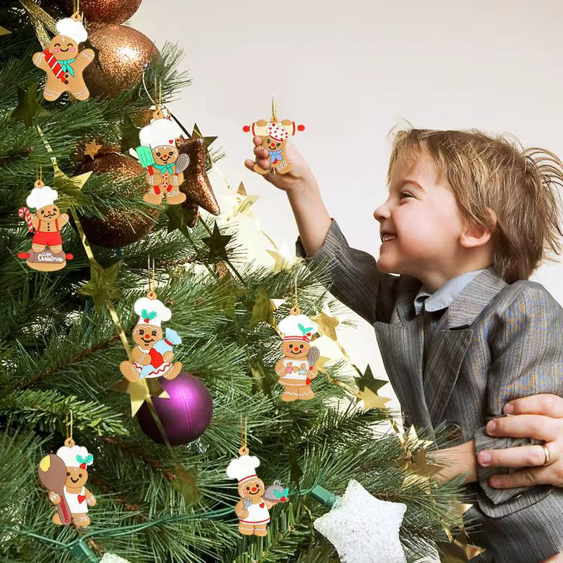 Christmas Themed Gingerbread Pendant Gingerbread Hunging Ornament Fabulous Hand Made Gingerbread Man Ornament For Garden Wall