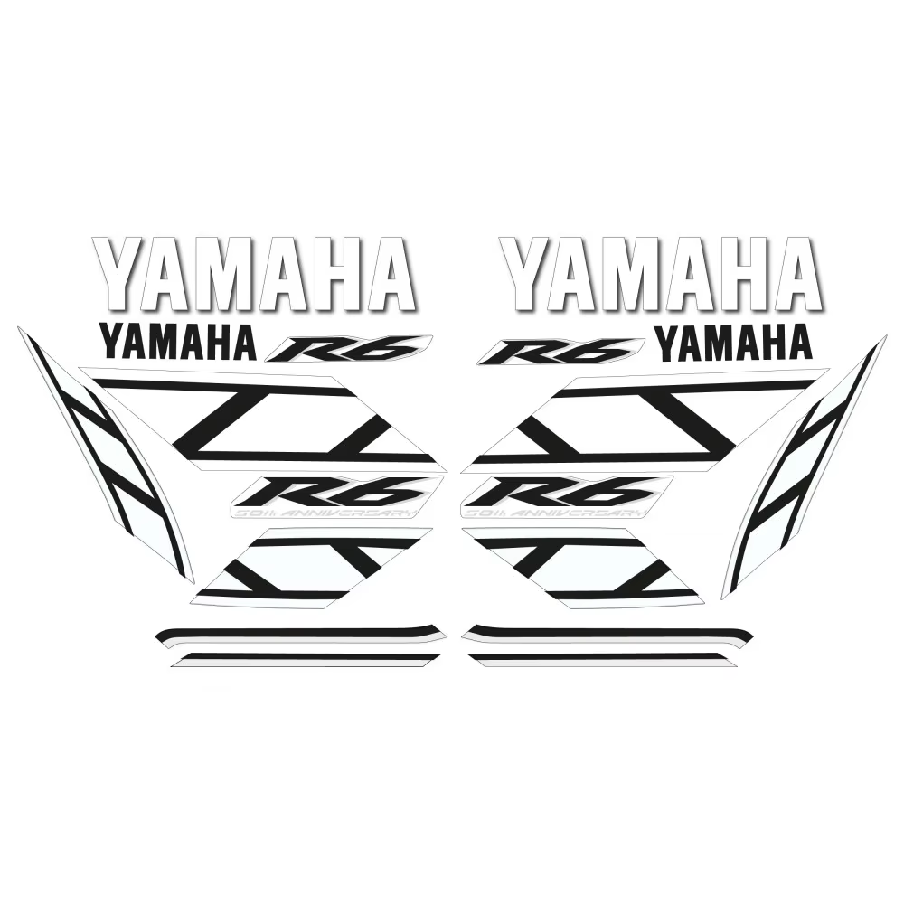 Motorbike road compatible sticker kit Yamaha YZF R6 2006 50th Anniversary