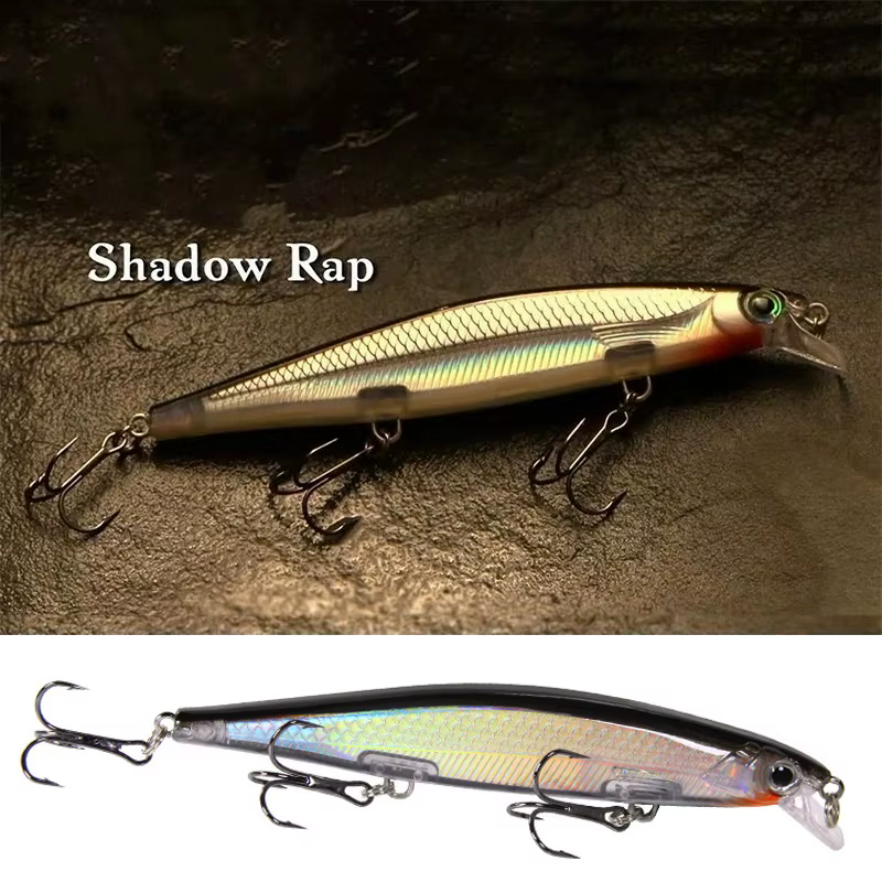 12.9g/11cm Minnow Lure Wobbler Fishing Lure Artificial Jerkbait High Quality Hooks Shallow Diving Suspending