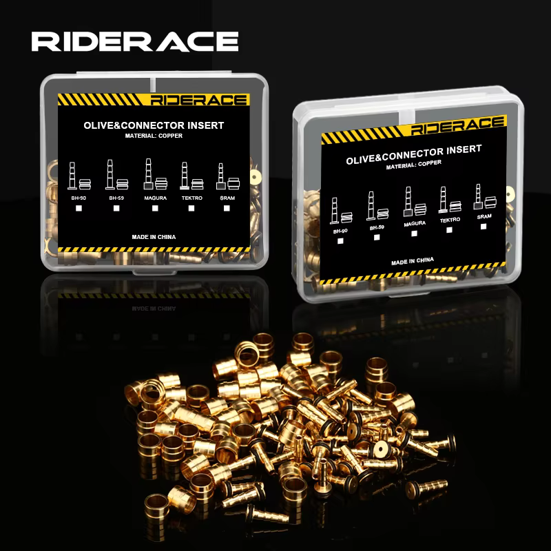 RIDERACE Bicycle Brake Olive Set For SHIMANO BH90 BH59 SRAM Brake Insert Needle Bike Hydraulic Disc Brake Hose Connector 50 Sets