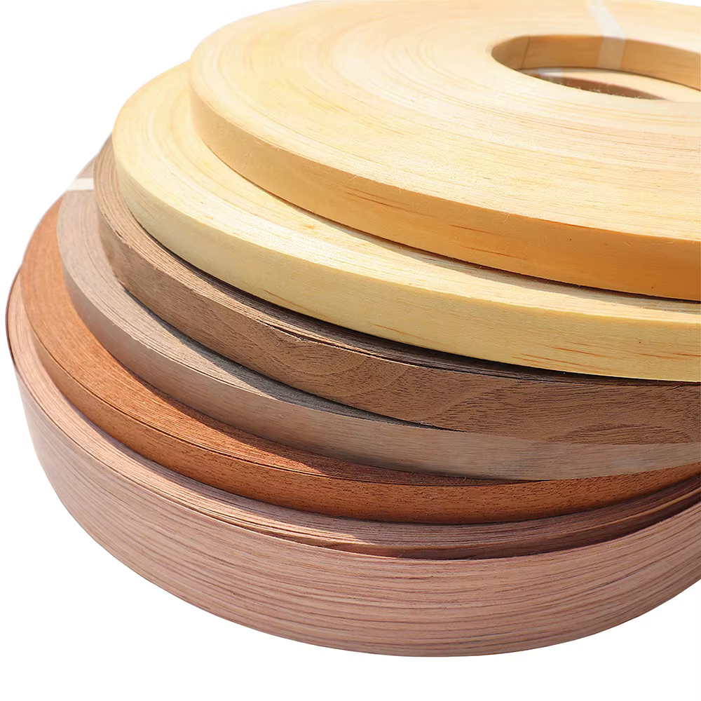 200 Meters Natural Solid Wood Wood Veneer Sheets White Oak Black Walnut Edge Banding Strip Wooden Work DIY Handmade