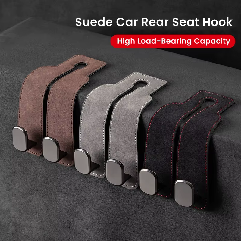 2 in 1 Car Hook For Car Rear Seat Back Hooks Headrest Hanger Clip Universal Double Hooks Holder Storage Car Interior Accessories