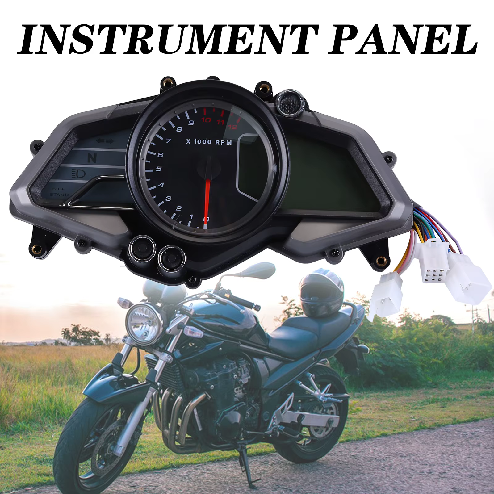 Tablero de ajedrez Velocímetro Compatible for Italika Bajaj Pulsar 200ns 9150328203193