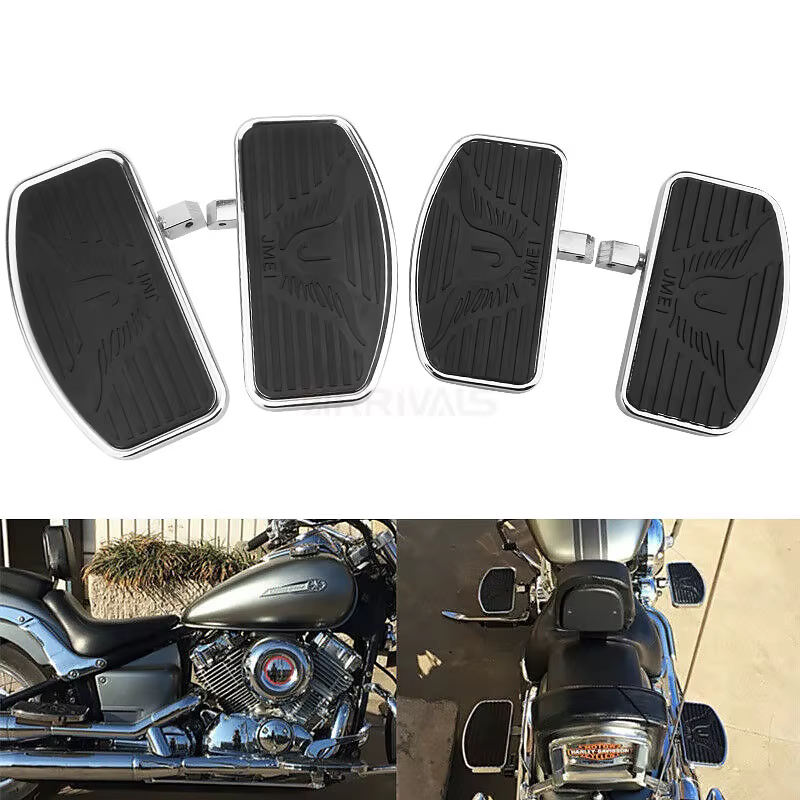Motorcycle Front Rear Wide Foot Rider Driver Foot Rest Floorboards For Honda Shadow For Yamaha Dragstar For KAWASAKI Vulcan