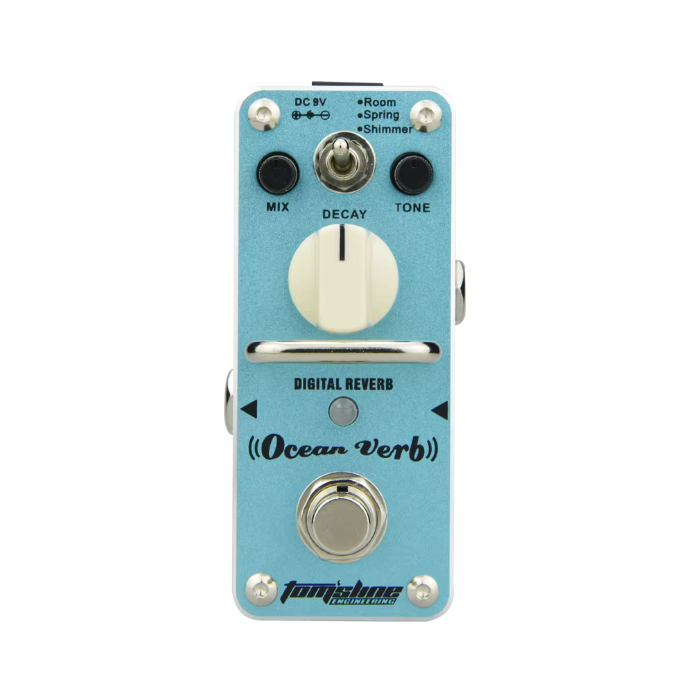 AROMA AOV-3 Ocean Verb Guitar Effect Pedal Digital Reverb Electric Guitarra Pedal True Bypass Guitar Parts & Accessories