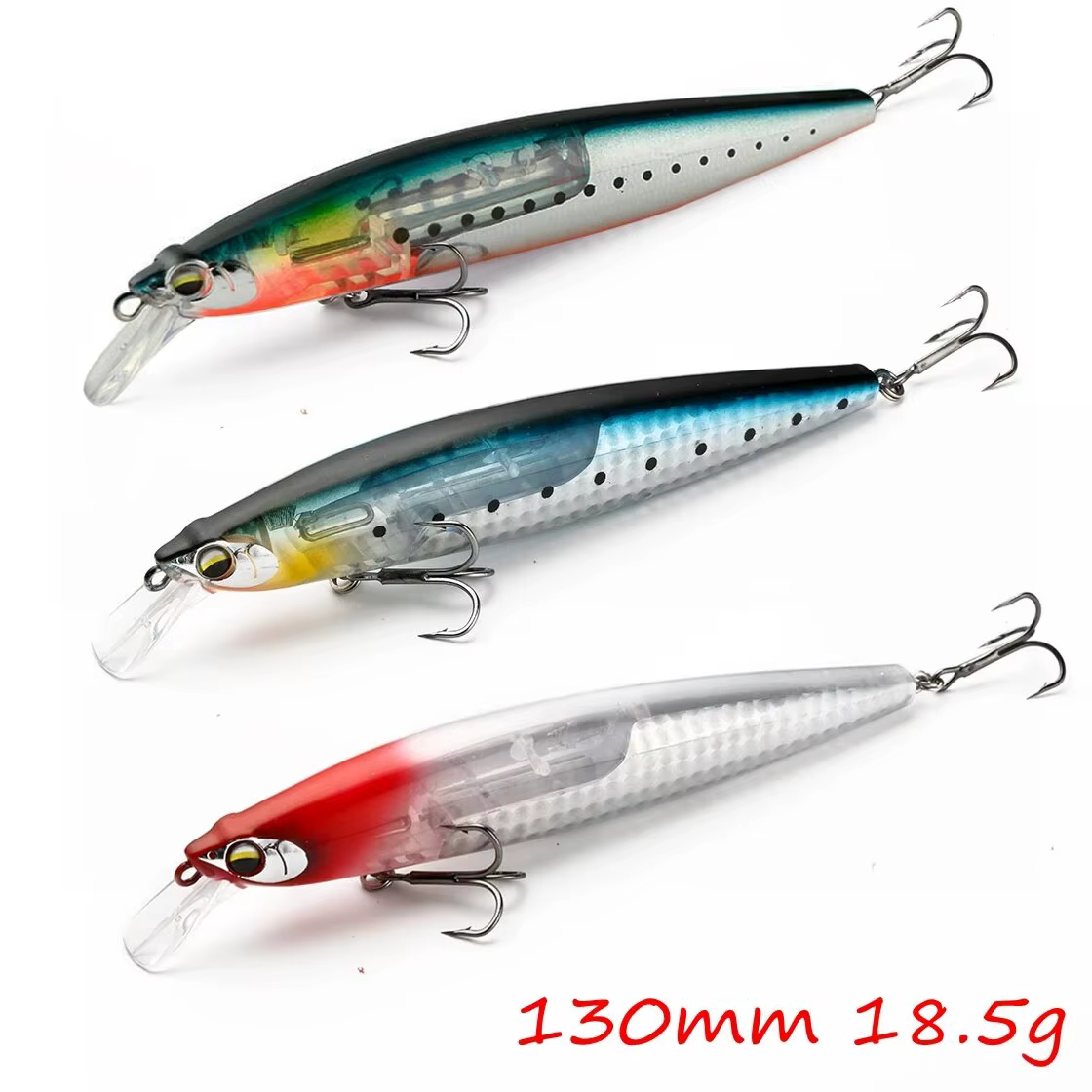 Fishing Lure Hard Bait Flash Blade 130mm 18.5g Wobbler Floating Minnow Long Casting Sea Bass Lure High Quality