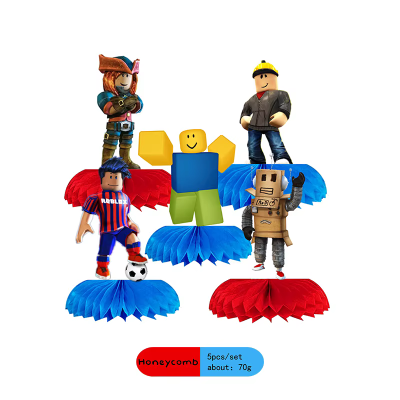 Game Robot Boys Honeycomb Centerpieces Birthday Party Table Decorations Supplie 3D Double Side Honeycomb Table Toppers Gift