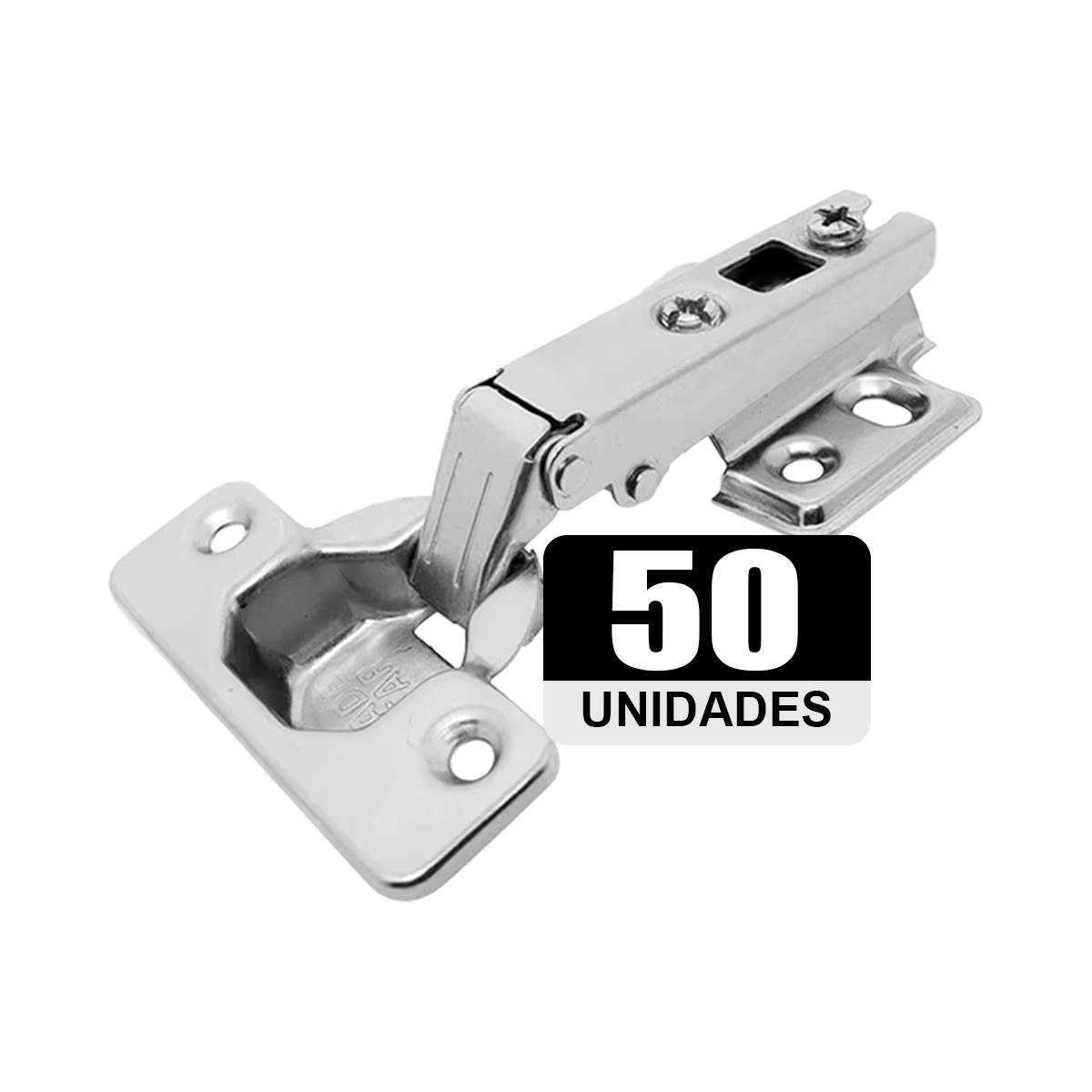 Kit C/50 Hinge Slide On 110 ° Caneco 35mm H = 2 R Cabinet