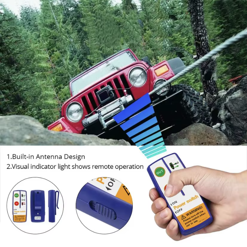 12V 24V Remote Control Kit Wireless Winch Remote Control Switch For Truck ATV SUV Winch Universal Switch