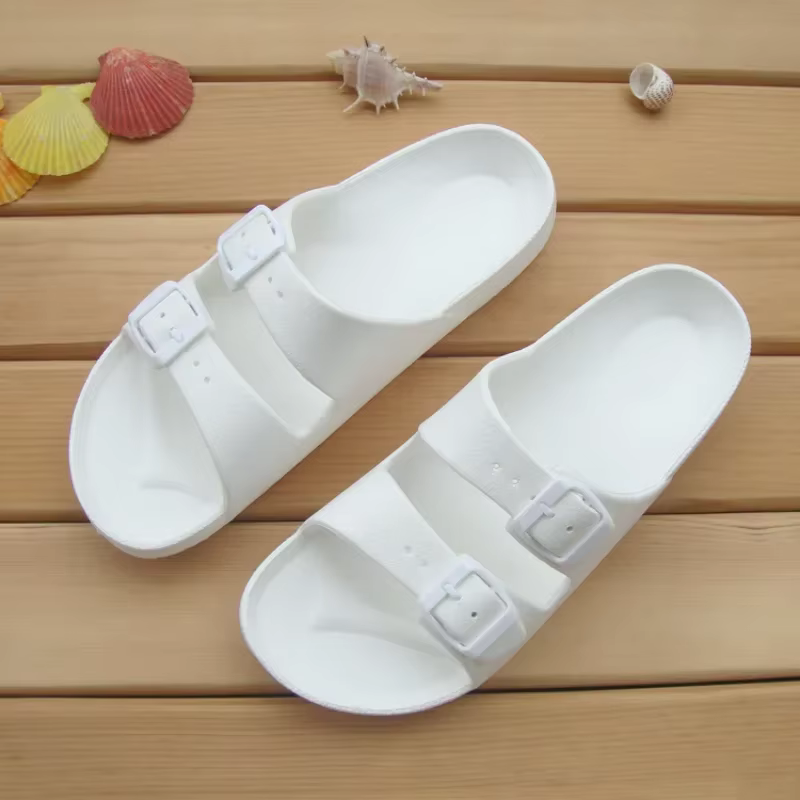 2025 Super Light EVA Summer Male and Female Couple Slippers Outdoor Fashion Buckle Non-slip Wear-resistant Casual large size 45