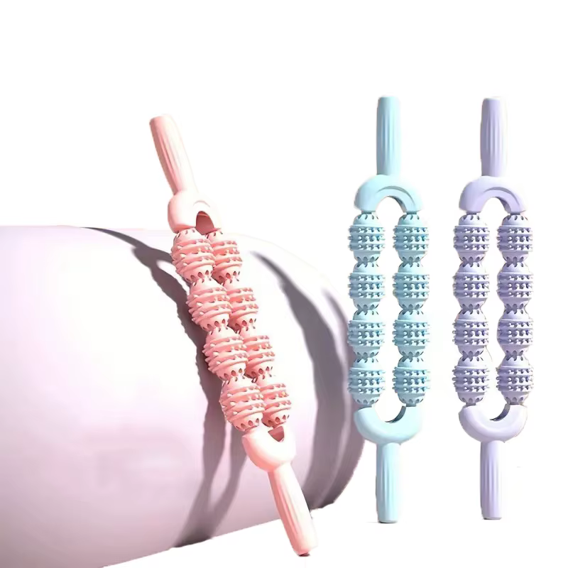 Thin Leg Massage Calf Yoga Stretcher Roller Ball Muscles Massage Relaxation Stick Exercise Body Fitness Wolf Tooth Fascia Stick