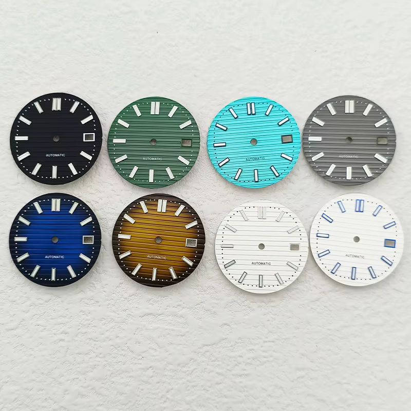 29.8mm Watch Dial C3 Luminous Dial Fits NH35 NH36 Japan Movement Nautilus mechanical Watch Replace Dial