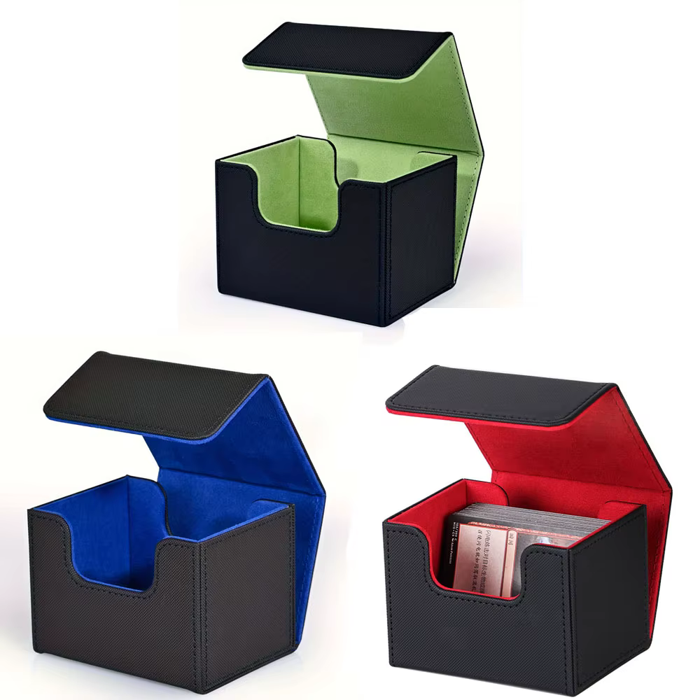 100+Trading Card Deck Box Storage Holder Organizer Cards Case for MTG Card Collectible Game Card Cases Protectors Container