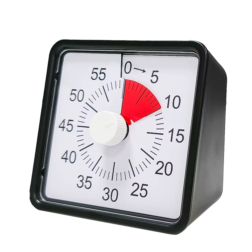 60 Minute Visual Timer for Kids and Adults, Silent Countdown Timer for Home, School,Classroom