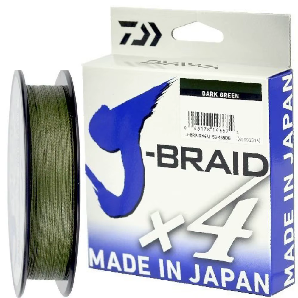 Line Daiwa J-Braid X4 40lb 0,29mm Dark Green