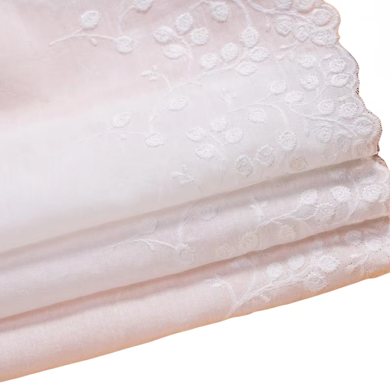 Cotton Embroidered Lace Fabric, Tablecloth, Home Textile, Handicrafts, Decoration,Lace Trimming, 5Yards, Lot, Width 20cm, RS4433