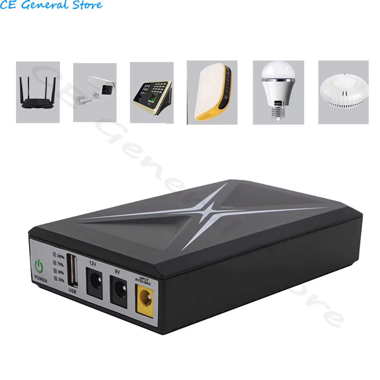 Mini Portable 5V 9V 12V Uninterruptible Power Supply Multipurpose 10400MAH Mini UPS Battery Backup For Router Wifi IP Camera