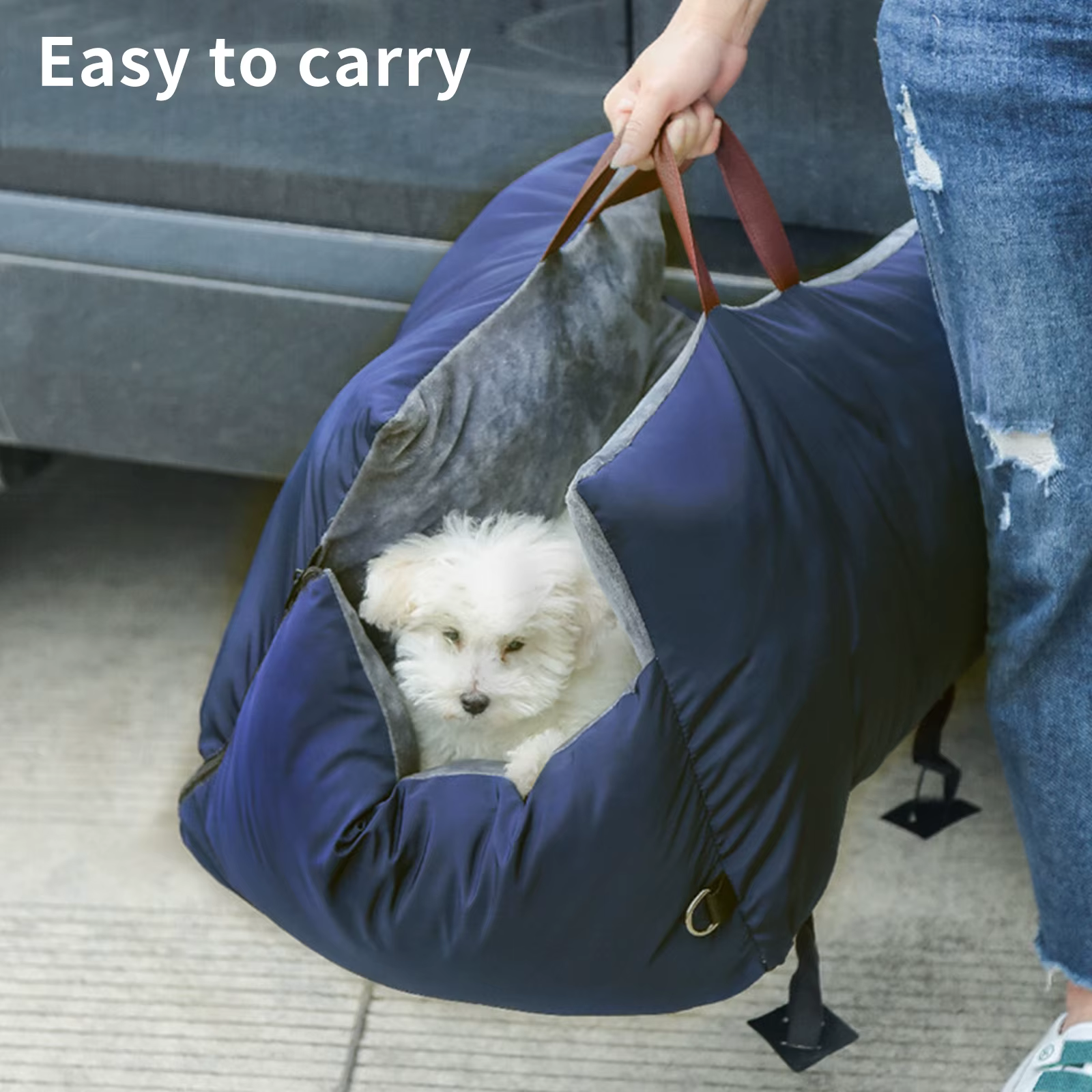 Waterproof Detachable Pet Tote Bag Small and Medium-sized Dog Soft Sofa Portable Travel Tote Bag Pet Car Seat Cushion Dog Bed