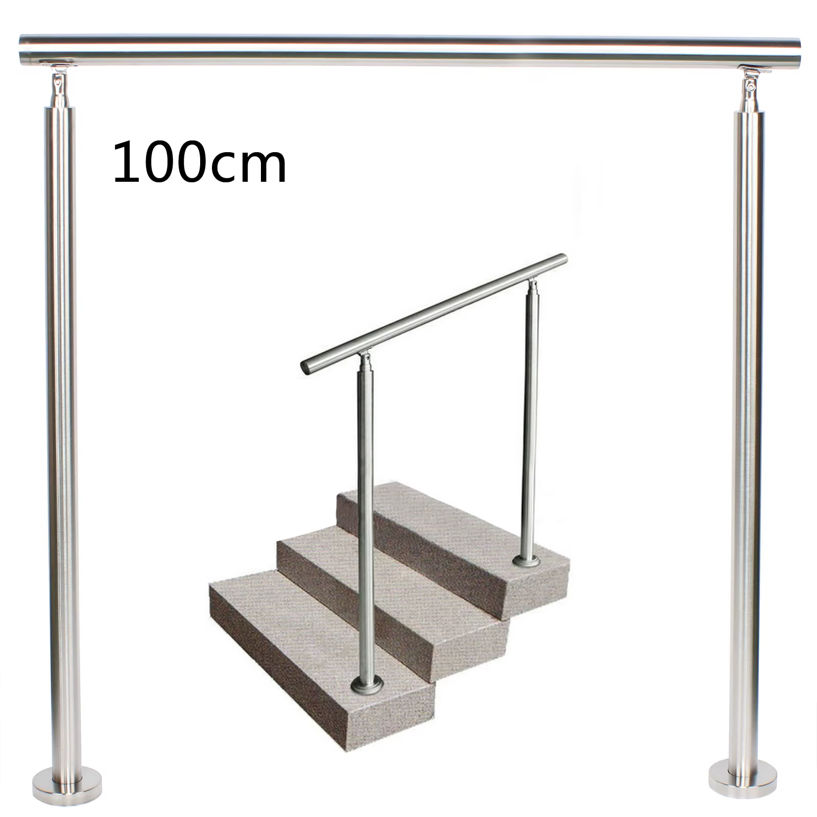 100mm/3.94 inch Outdoor Handrail Safety Rail Grab Garden Steps Stair Disabled Mobility Aid Bars