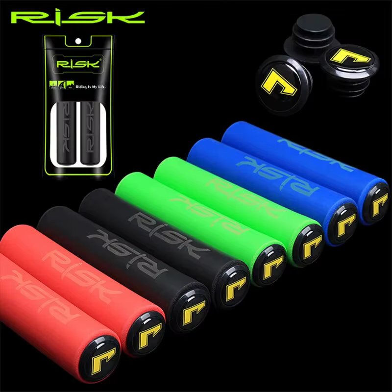 RISK Bike Bicycle Grips Handlebar Grips Ultralight Anti-skid Soft BMX MTB Bike Handle Cuffs Cover Bike Part Cycling Accessories
