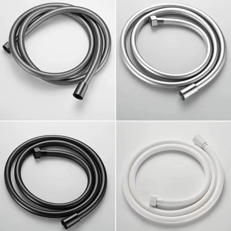 Bourdillat Black/Silver/Glod SS304 Bathroom Shower Hose Handheld Shower Water Pipe Fittings Replacement Shower Head Hose