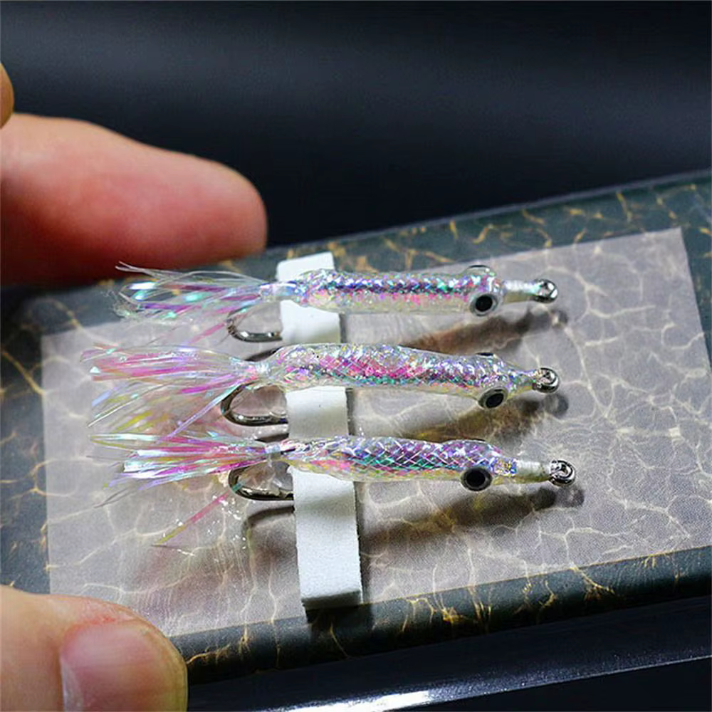 1M Pearl White Fish Scale Body Tube Minnow Fly Rib Body Maylor Tube Flash Braided Tubes Bait Fish Fly Tying Materials