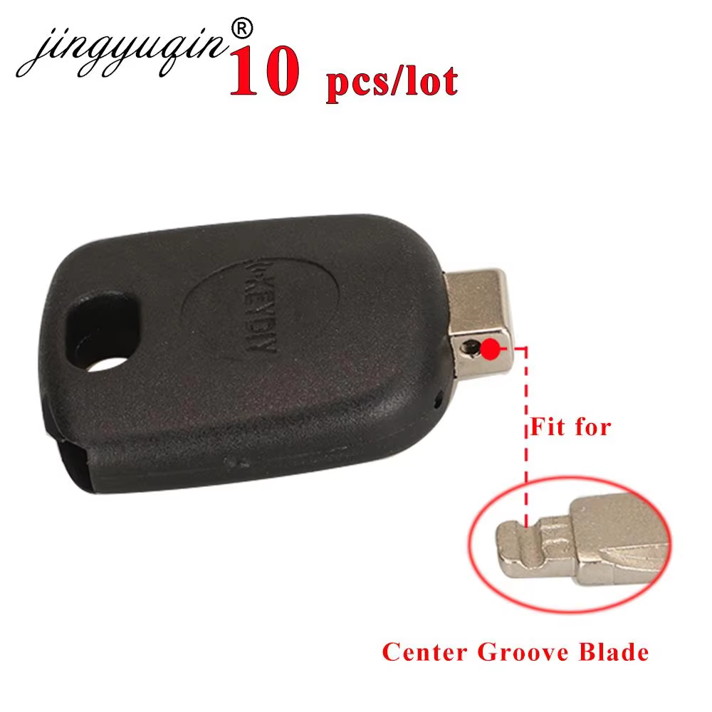 jingyuqin 10pcs KEYDIY Universal Transponder Car Key Shell Case KD/VVDI Blades Head with Chip Holder Universal Car Key Housing