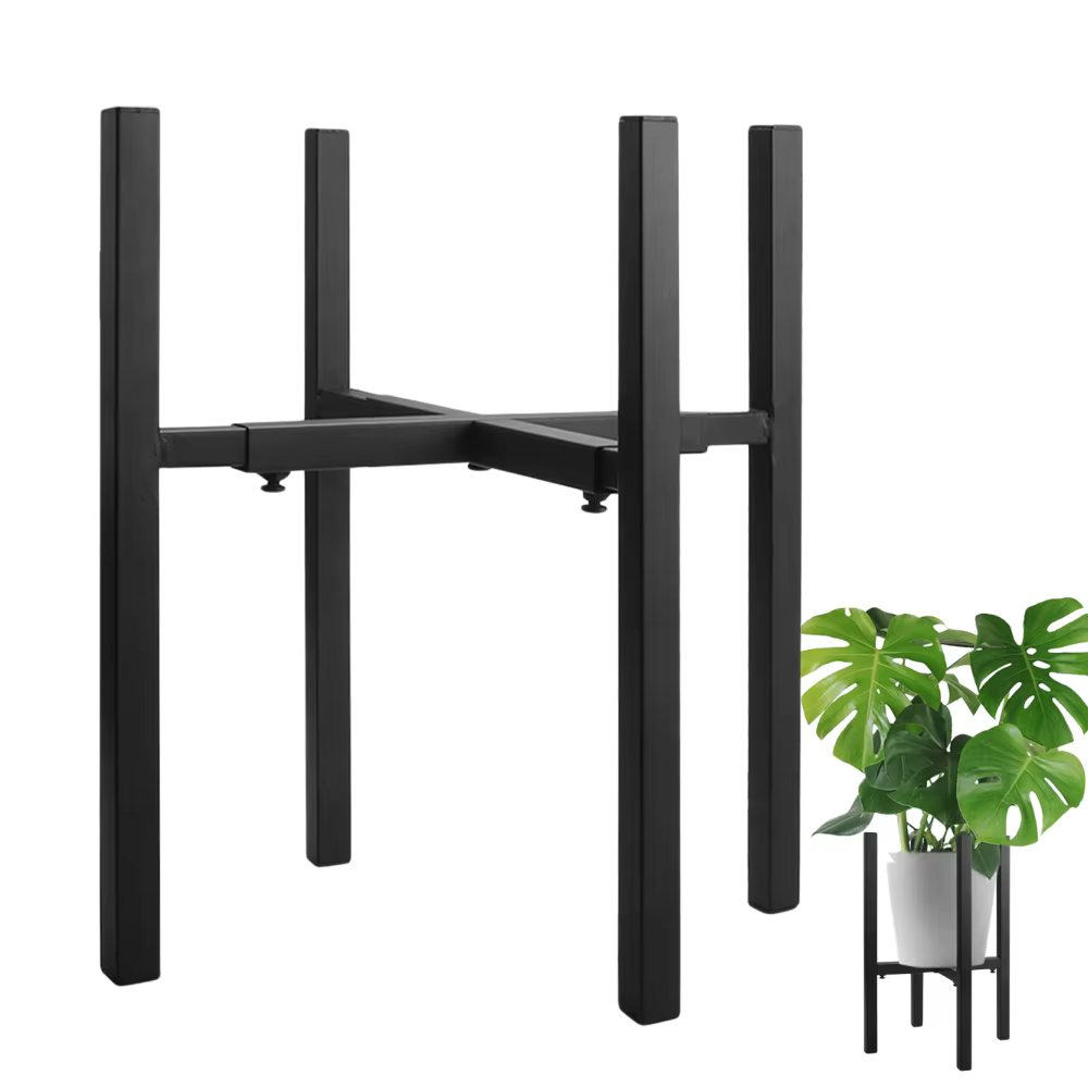 Adjustable Plant Stand Fits 12 13 14 15 16 Inches Plant Pot Metal Planter Stand Easy Assembly Expandable Plant Shelves Furniture