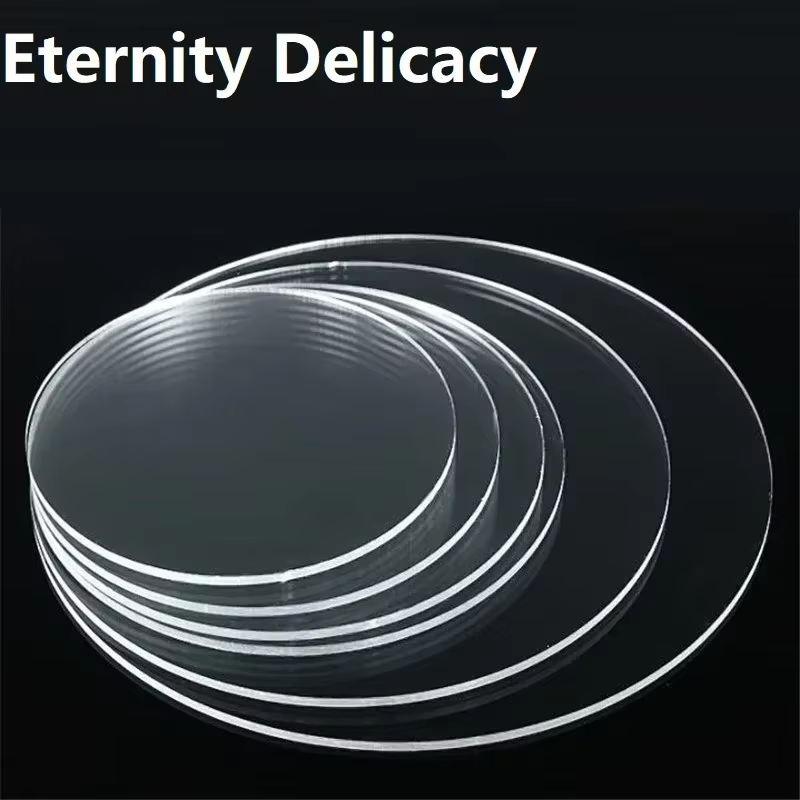 6cm 7cm 8cm 9cm 10cm 15cm Round Plexiglass Transparent Clear plastic Sheet acrylic board organic glass