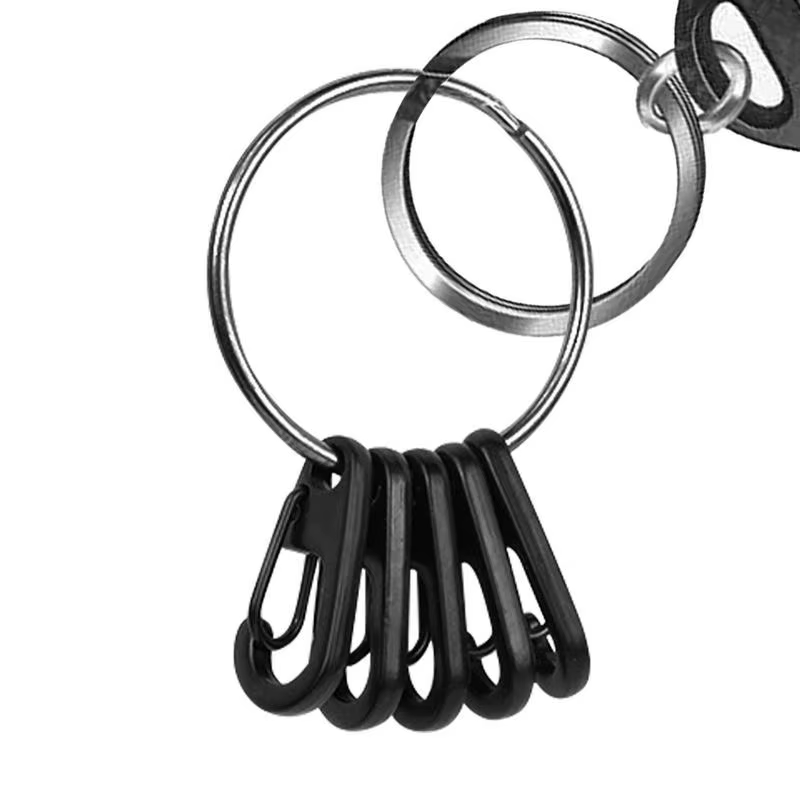 Keychain Buckle Clip Safety Clips Quick Release Keychain Hook High Strength Alloy Snap Key Chain For Keys Multi-Tool Cards Small
