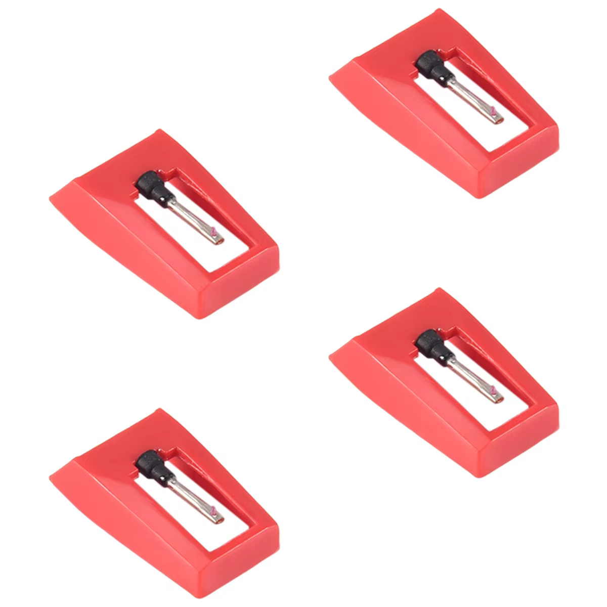 4 件 Record Player Needles, Universal Replacement Stylus Needles, for Vinyl Record Player