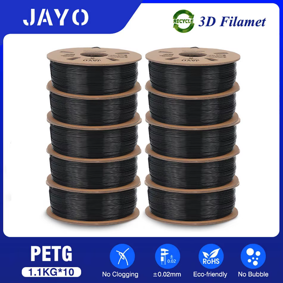 JAYO PLA /PETG/PLAMETA /SILK PLA Plus  Filament 1.75mm PLA 3D Filament 1.1KG 10pcs/set 3D Printing Materials For FDM 3D Printer