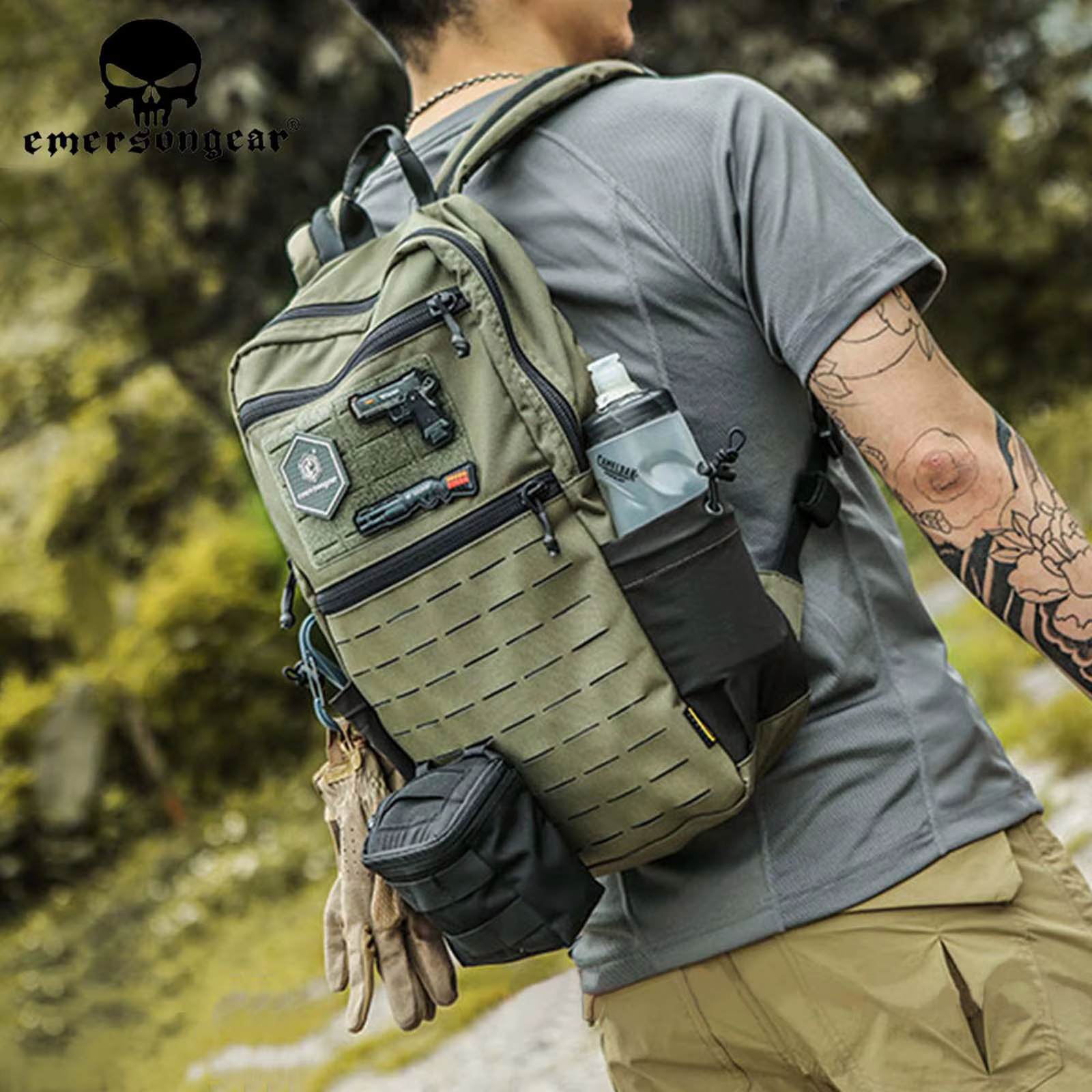 Emersongear 14L Commuter Tactical Action Backpack Molle System MC Outdoor Bags Climbing Trekking Shoulder Carrier EM9325
