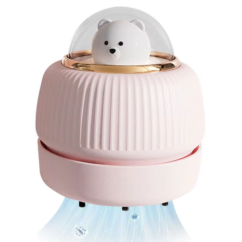 Mini Handheld Vacuum Car Vacuum Cleaner Mini Desk Dust Sweeper Cordless 360 Degree Ascending Wind Direction Design