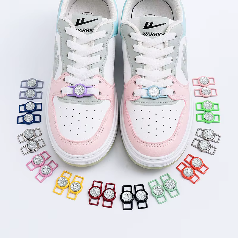 Fashion Laces Buckle Luxury Rhinestones AF1 Shoe Charms Quality Metal Shoelaces Decorations Air Force Sneaker Shoes Accessories