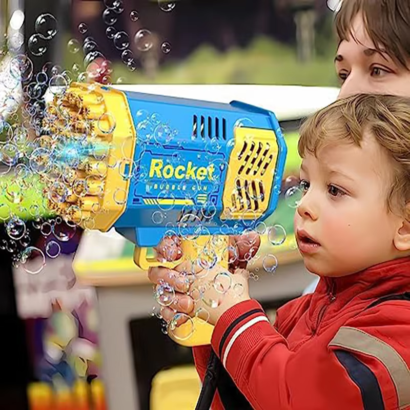 40-Hole Handheld Fully Automatic Bubble Blowing Machine Party Outdoor Bubble Machine Children's Toys No Battery No Bubble Water