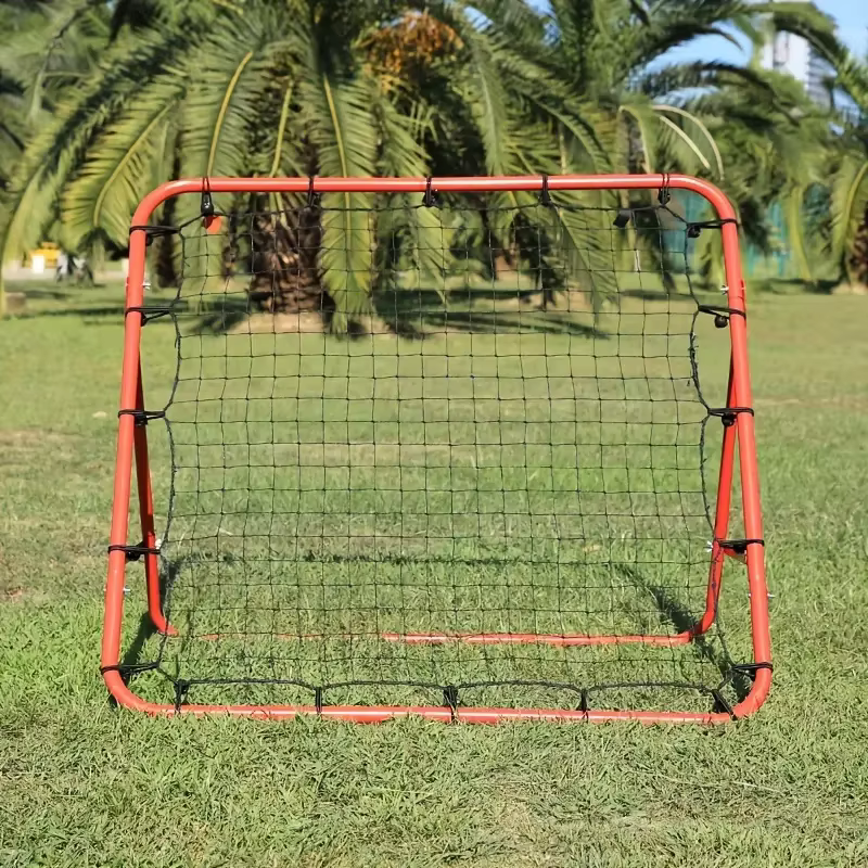 Sports Soccer Rebounder Folding Football Practice Mesh Bounce Back Net Volleyball Rebounder Net Space Saving Bounce Board