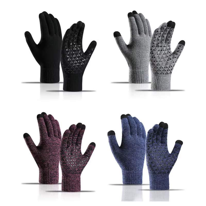 Non-slip smart touch warm gloves winter smart phone gloves