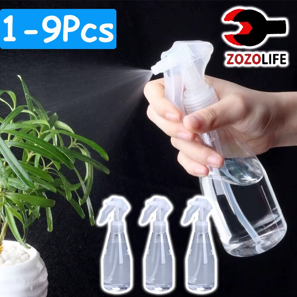 1-9Pc 200ml Plastic Cleaning Hand Trigger Spray Bottle Garden Water Sprayer Vaporizer Moisturizer Refill Bottle Travel Container