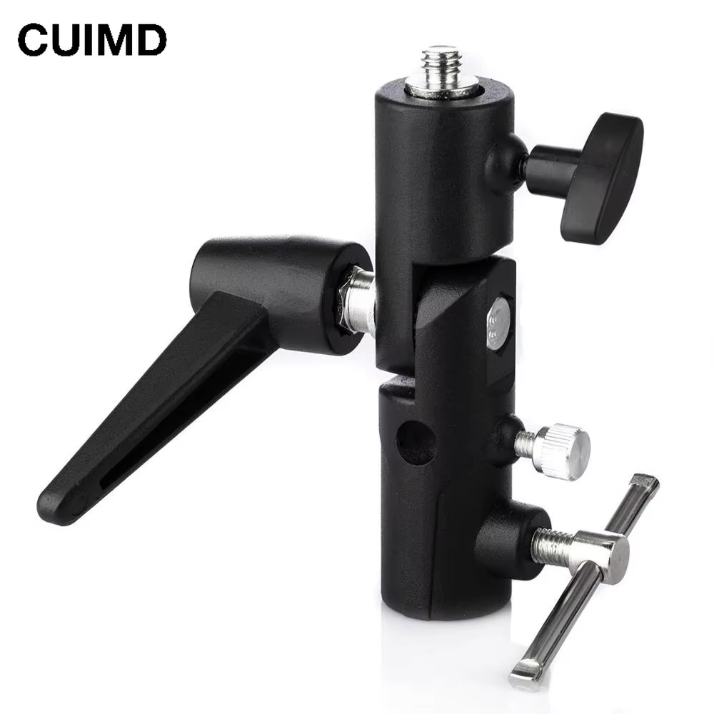 Flash Bracket Hot Shoe Umbrella Holder Light Stand Bracket Mount Adapter for Tripod photography photographic photo studio