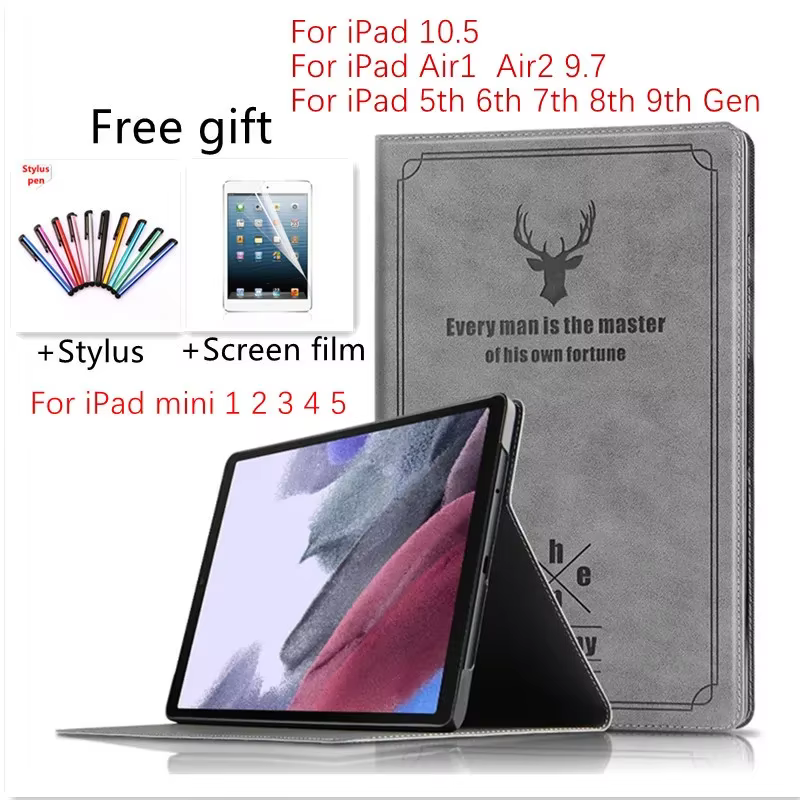 For iPad 10.2 Case 2021 9th 8th 7th Generation Case for iPad 10.5 Air 3 2019 Mini 5 Air 2 Air1 9.7 2017 2018 5th 6th Cover funda
