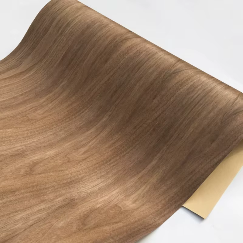 Natural Black Walnut Veneer Kraft Paper Composite Wood Veneer Violin Veneer L: 2.5metersx580x0.25mm Natural Wood Veneer