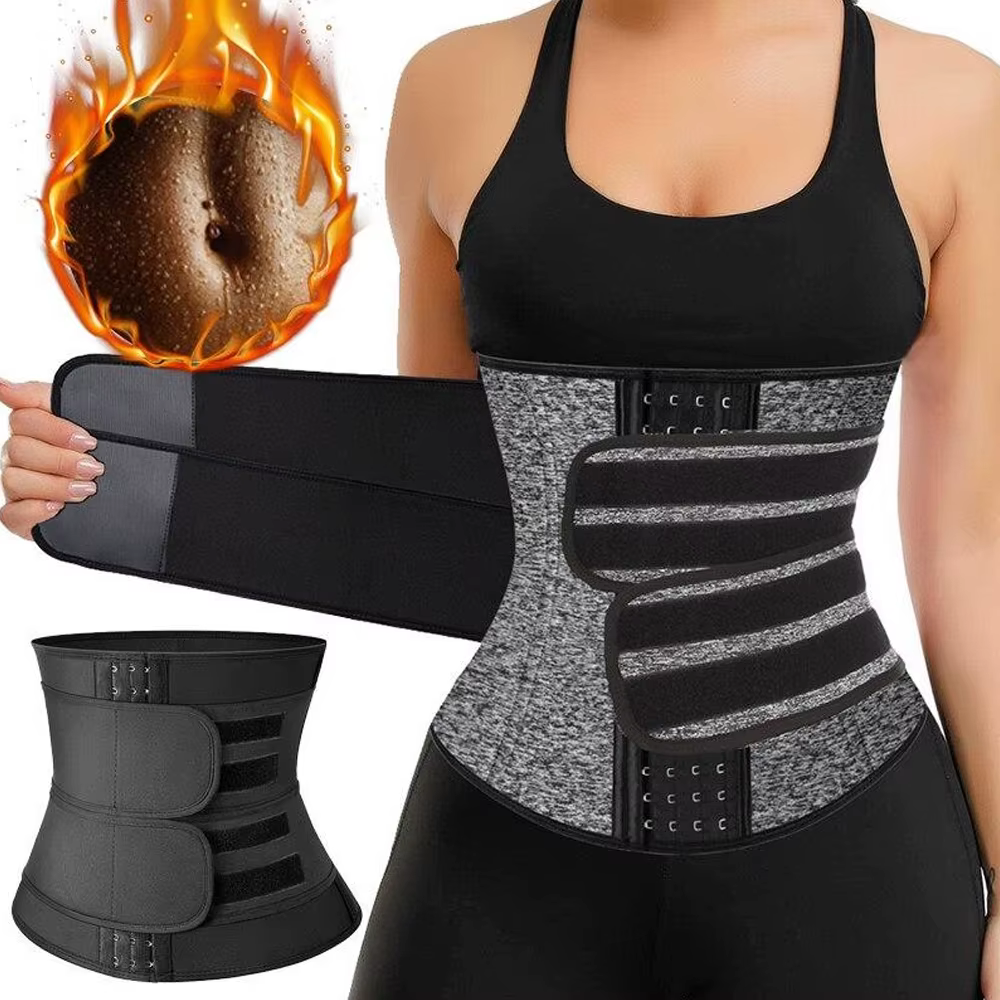Women Men Breathable Neoprene Waist Trainer Belt Tummy Control Workout Waist Cincher Sauna Sweat Girdle Sport Waist Trimmer