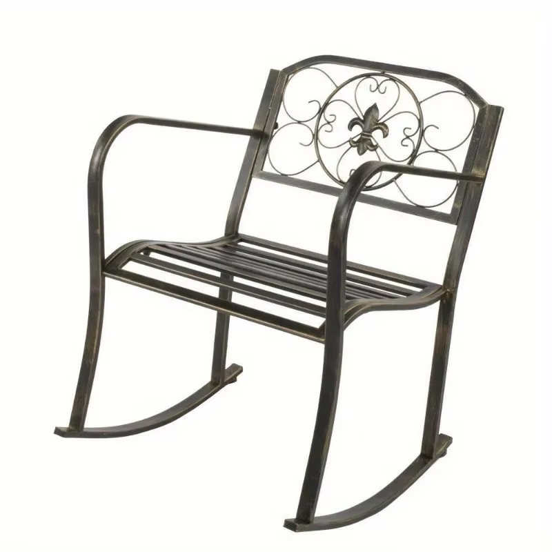 Outdoor Iron Rocking Chair Patio Porch Rocker Patio Furniture Home Indoor