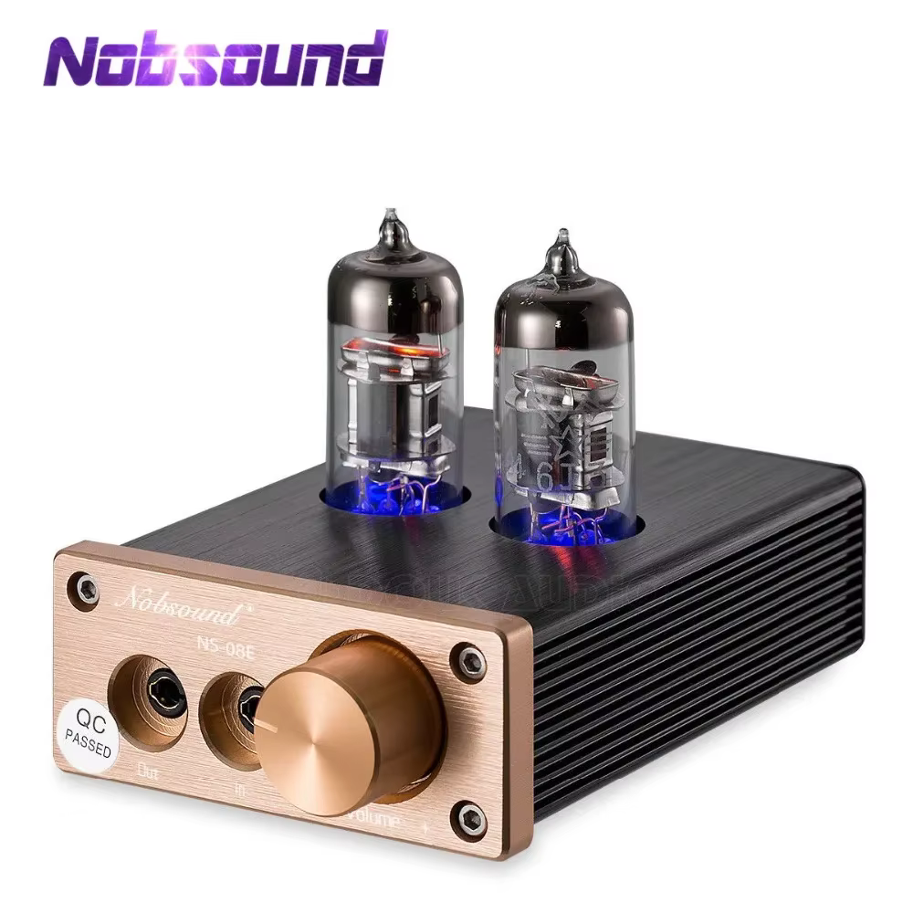 Nobsound Mini 6J3 Vacuum Tube Pre-Amplifiers Audio High-current HiFi Stereo Earset Headphone Amp
