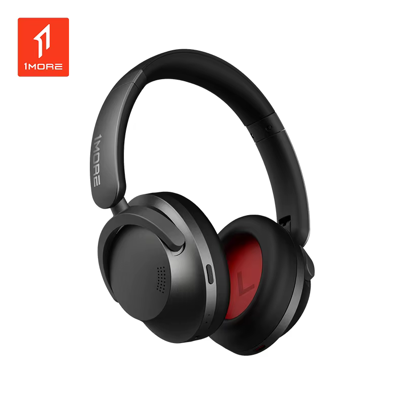 1MORE SonoFlow Active Noise Cancelling Headphones, 70H Playtime, Clear Calls, Preset EQ Via App, Black,HC905,Bluetooth 5.0,LDAC