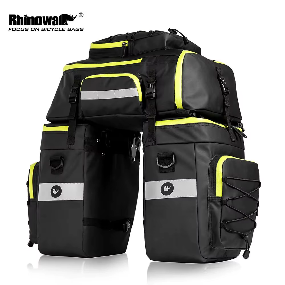 Rhinowalk Bicycle Pannier Multi-functional Waterproof Backpack Bag Bike Trunk Bag Cycling Saddle transport bag Backshelf Pack