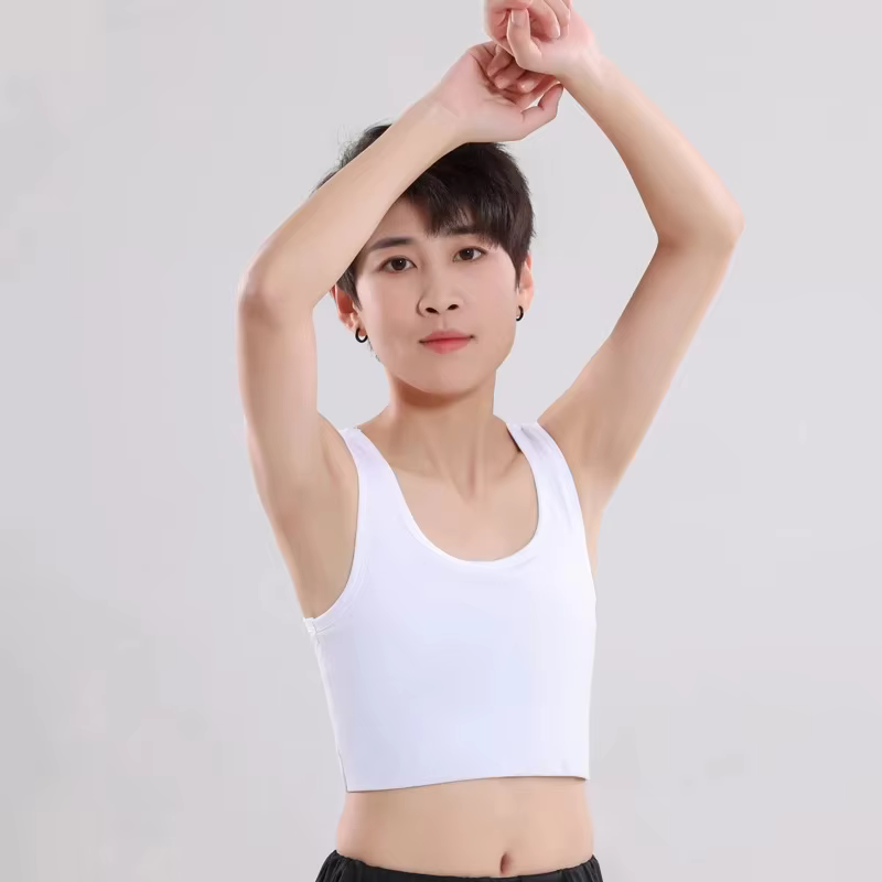 Women Corset Tops Half Length Pullover Underwear Lesbain Trans FTM Chest Breast Binder With Bandage Tank Top Vest